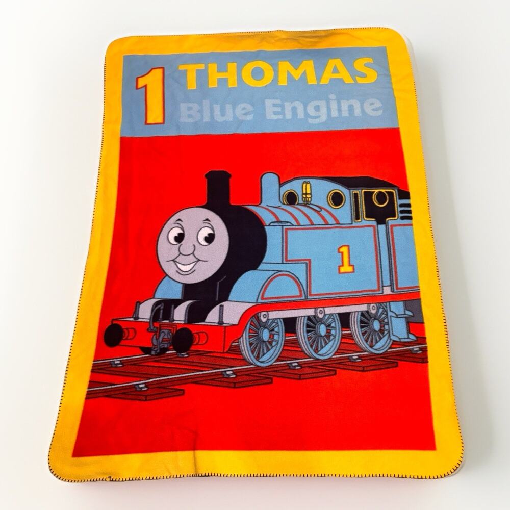 Thomas the Tank Engine Fleece Blanket 60x44 Kids Blue Engine #1